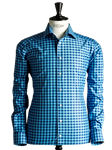 Striped Poplin with White Collar
