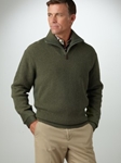 Half Zip Mock Neck Sweatshirt