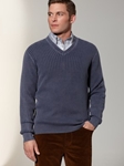 Mixed Cable Crew Neck Sweater