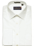 White 100's 2 Ply Classic Twill Spread Collar