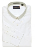 White 100's 2 Ply Classic Twill Spread Collar