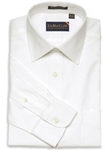 White 100's 2 Ply Classic Twill Spread Collar