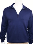 Half Zip Mock with Twisted Yarn