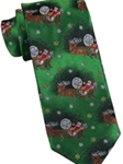 Green Handsewn Carmel Holiday Tie