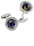Gold Cufflinks with Double Mother-of-pearl Buttons