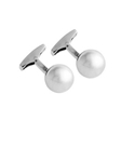 Gold Cufflinks with Double Mother-of-pearl Buttons