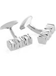 Gold Cufflinks with Double Mother-of-pearl Buttons
