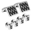 Gold Cufflinks with Double Mother-of-pearl Buttons