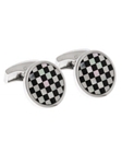 Gold Cufflinks with Double Mother-of-pearl Buttons
