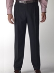 Wool/Cashmere Taupe Pleated Trouser