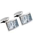 Gold Cufflinks with Double Mother-of-pearl Buttons