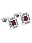 Gold Cufflinks with Double Mother-of-pearl Buttons