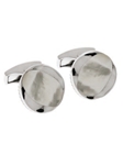 Gold Cufflinks with Double Mother-of-pearl Buttons