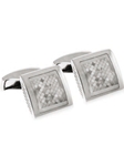 Gold Cufflinks with Double Mother-of-pearl Buttons