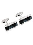 Gold Cufflinks with Double Mother-of-pearl Buttons