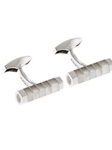 Gold Cufflinks with Double Mother-of-pearl Buttons