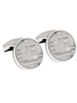 Gold Cufflinks with Double Mother-of-pearl Buttons