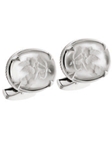 Gold Cufflinks with Double Mother-of-pearl Buttons