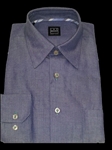Brown & White Button Down Collar Shirt