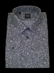 Brown & White Button Down Collar Shirt