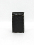 Tumbled Calf Weekender ID Case - Black