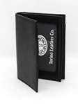 Tumbled Calf Weekender ID Case - Black