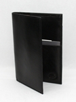 Tumbled Calf Weekender ID Case - Black