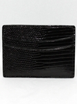 Tumbled Calf Weekender ID Case - Black
