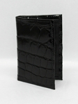 Tumbled Calf Weekender ID Case - Black