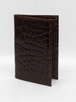Tumbled Calf Weekender ID Case - Black