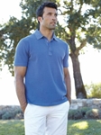 Stripe Jersey Short Sleeve Polo