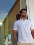 Stripe Jersey Short Sleeve Polo
