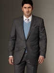 Mahogany Collection Grey Stripe Suit