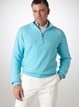 Half Zip Mock Neck Sweatshirt