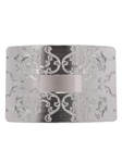 24K Etched Gold Plated Over Brass 1 inch Buckle