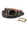24K Etched Gold Plated Over Brass 1 inch Buckle