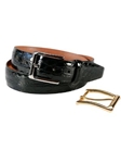 24K Etched Gold Plated Over Brass 1 inch Buckle