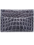 Black Alligator Double Billfold Wallet
