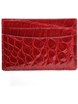 Black Alligator Double Billfold Wallet