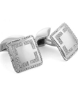Gold Cufflinks with Double Mother-of-pearl Buttons