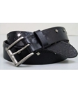 Black American Alligator Bombay Belt
