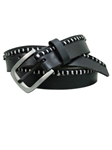 Black American Alligator Bombay Belt