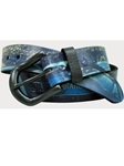 Black American Alligator Bombay Belt