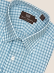 Blue Small Plaid Dress Shirt
