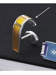 `Single Loop` .925 Sterling Silver Cufflinks