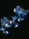 Navy Spotted Frog Cufflinks