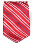 Red Stripe Silk Tie