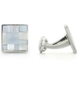 Robert Talbott Square Mulit Mop Tile in Sky Cuff Link LC1290-01 - Fall 2015 Collection Cuff Links | Sam's Tailoring Fine Men's Clothing