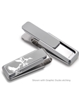 Sportsman Natural Aluminum Money Clip | M-Clip New Money Clip | Sams Tailoring