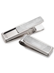 Stainless Brushed With Etched Chevron Money Clip  | M-Clip New Money Clip | Sams Tailoring